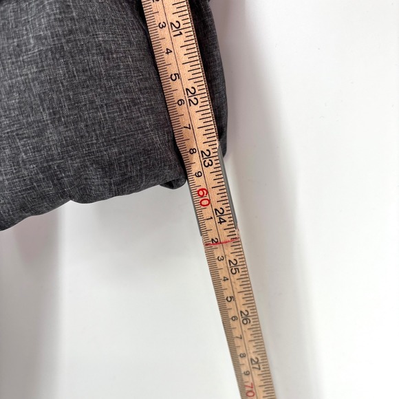 Lands End Gray Puffer Coat Sz S Hooded Down Feather Insulated Longline Winter - Picture 11 of 11